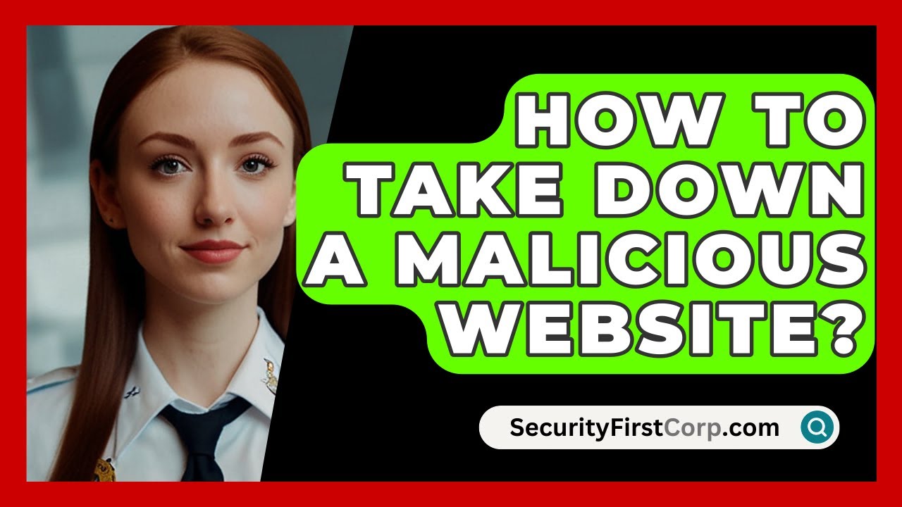 How To Take Down A Malicious Website? - SecurityFirstCorp.com