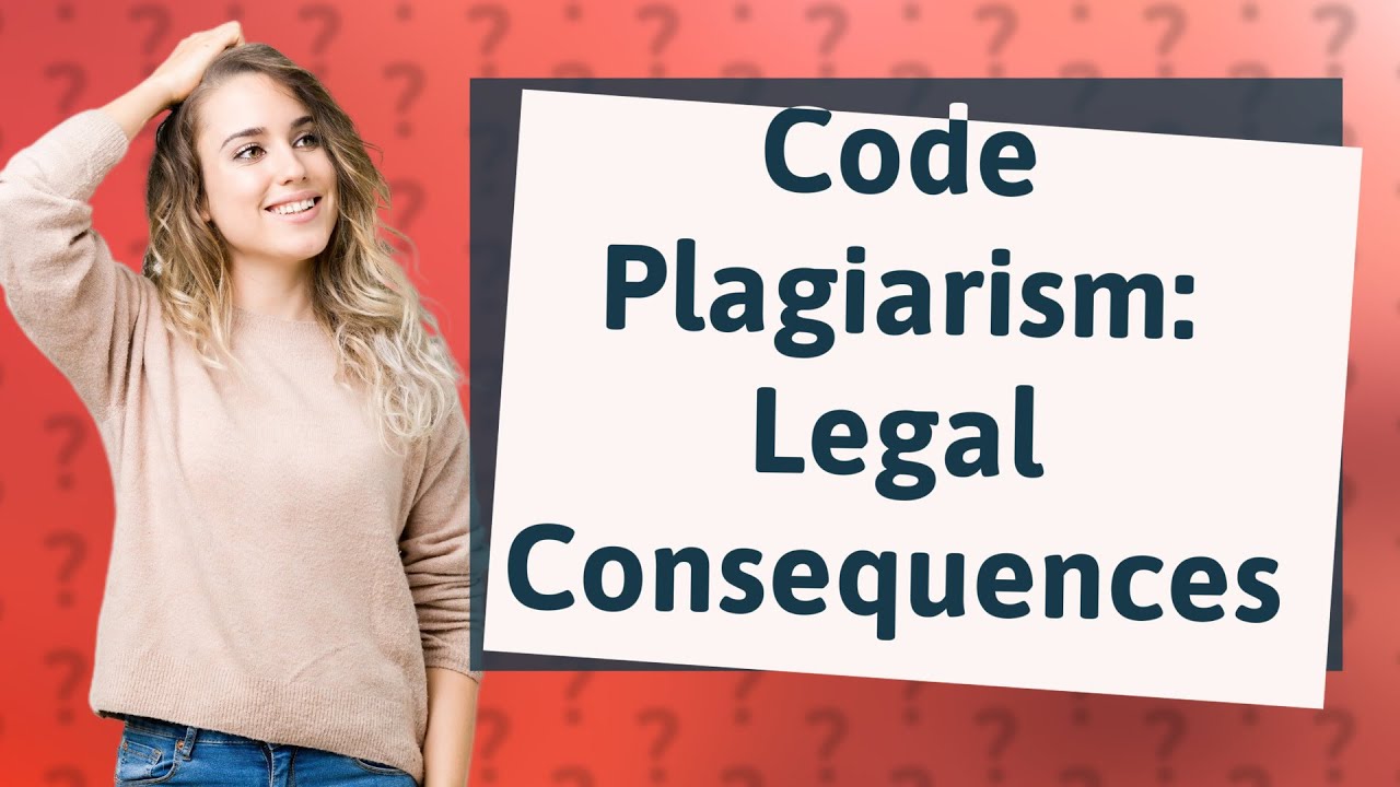 Is code plagiarism illegal?