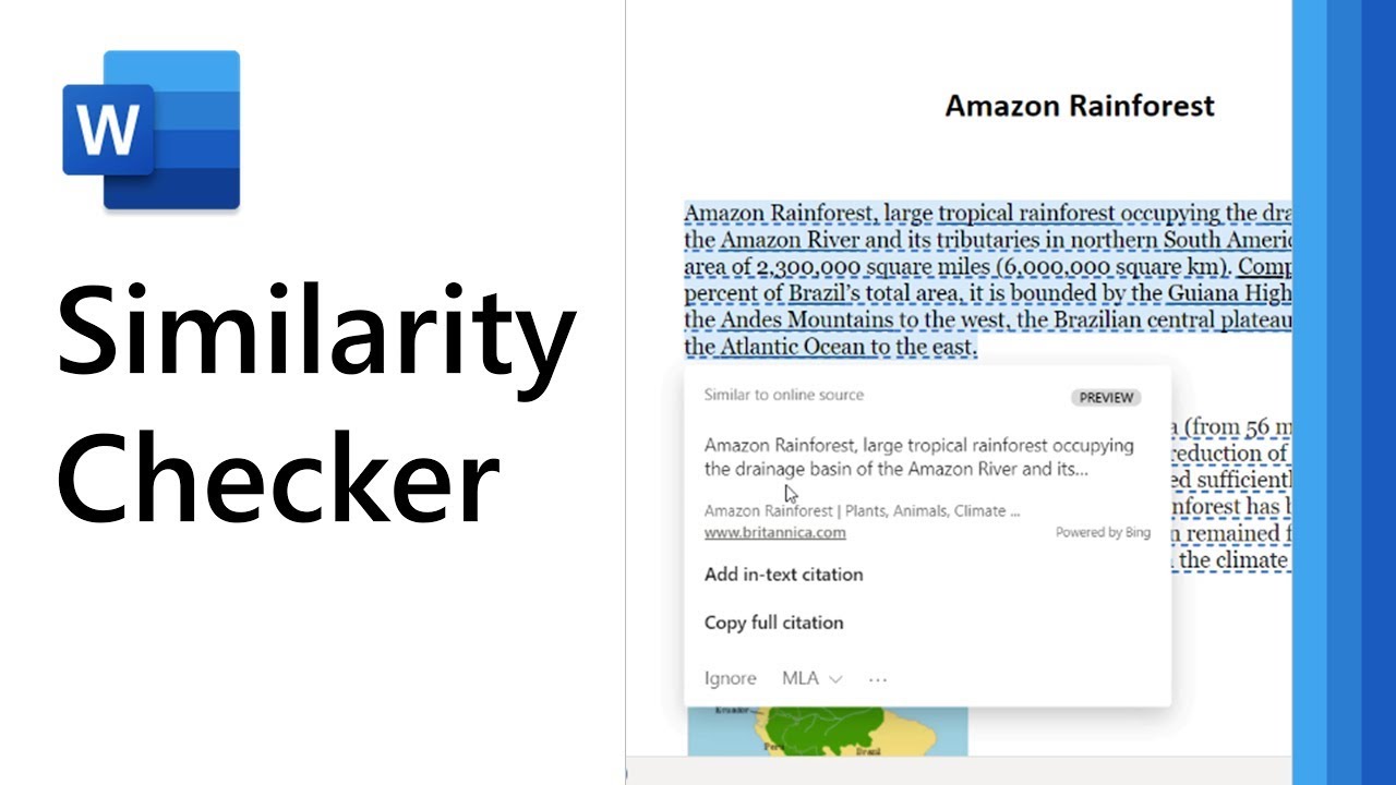 How to use Similarity Checker in Microsoft Word