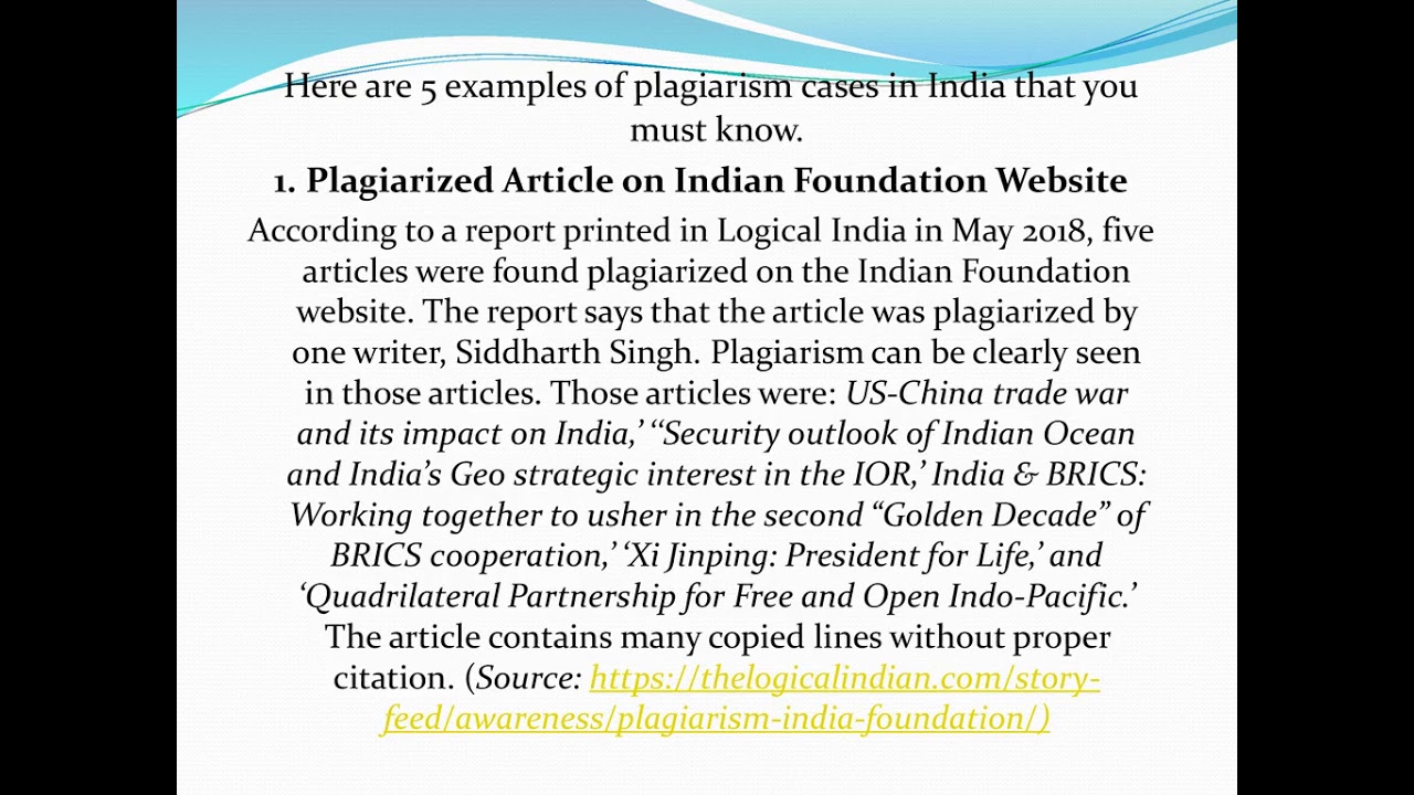 5 Popular Plagiarism Cases in India