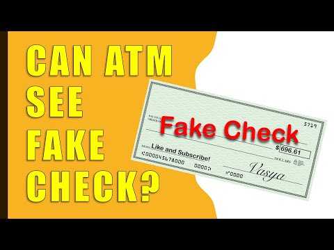 Can ATM Detect Fake Checks?