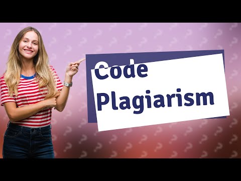 Can you get plagiarism for code?