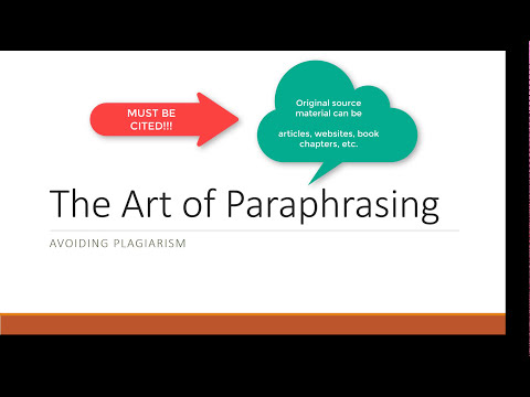 The Art of Paraphrasing: Avoiding Plagiarism