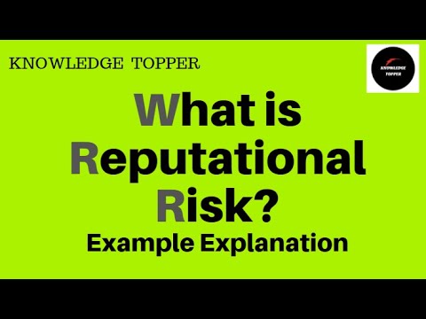 Reputational Risk | What is Reputational Risk | Reputational Risk Management | Types of Risks