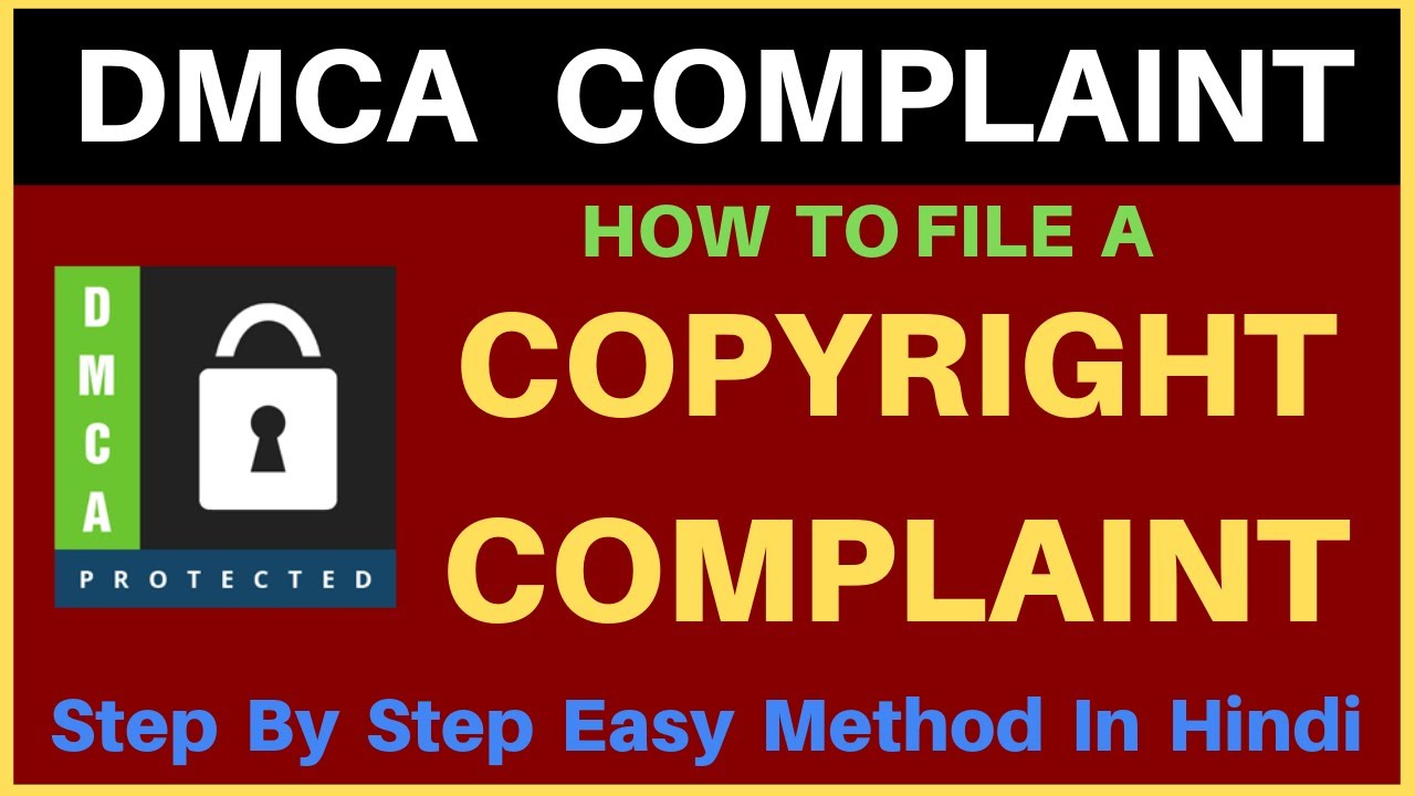 How to File DMCA Complaint? Copyright Claim On Blog Website | DMCA Copyright Strike Hindi