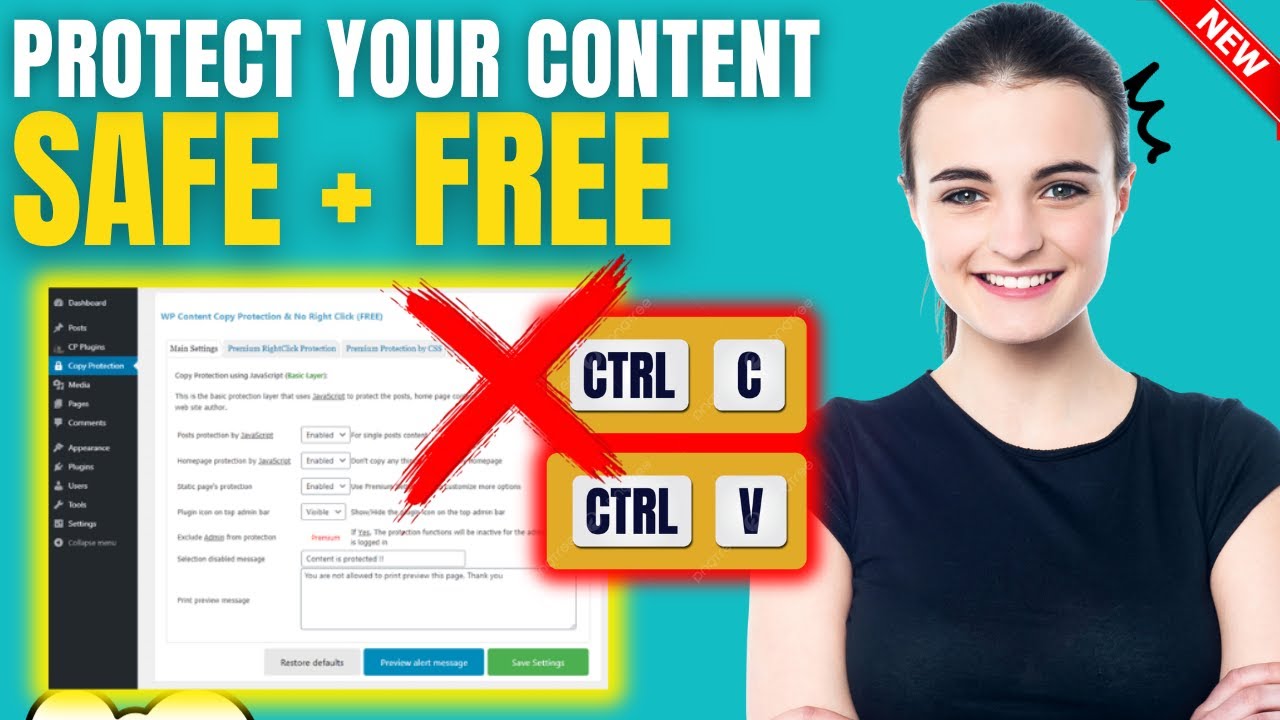 How to protect your content from being copied wordpress free 2025