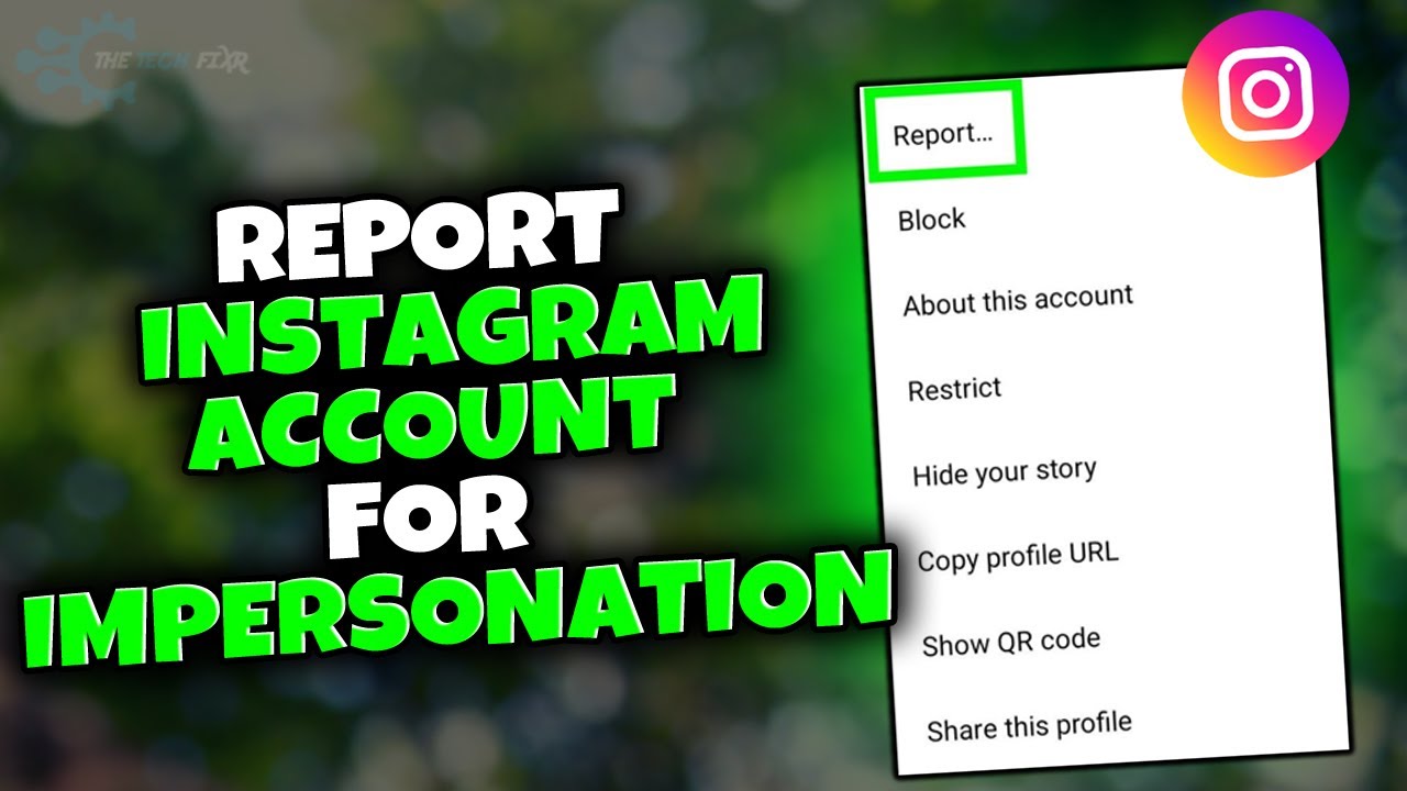 How to report instagram account for impersonation 2023