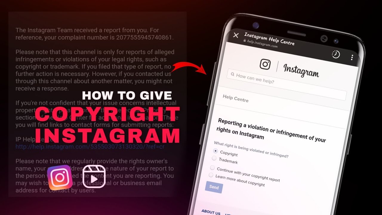 How to Give copyright On Instagram and Remove video | Intellectual property violation instagram 2022