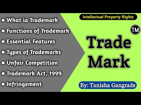 Trademark | ट्रेडमार्क | Types of Trademark | Trademarks Act 1999 | IPR | by Tanisha Gangrade