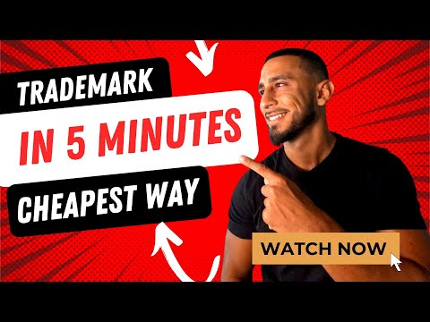 EASIEST Way To Trademark a Name or Business Logo | Cheapest Way!