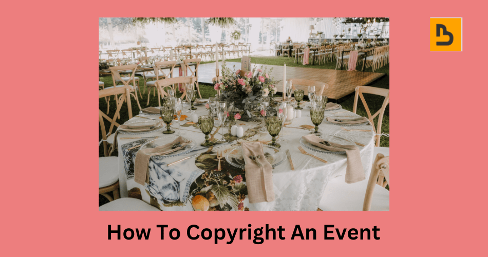 how to copyright an event