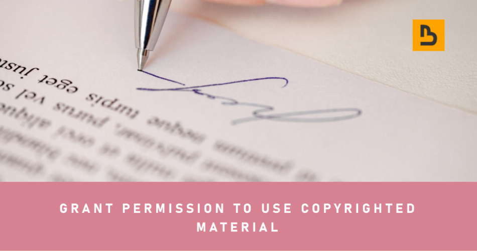 The Sample Letter Granting Permission to Use Copyrighted Material