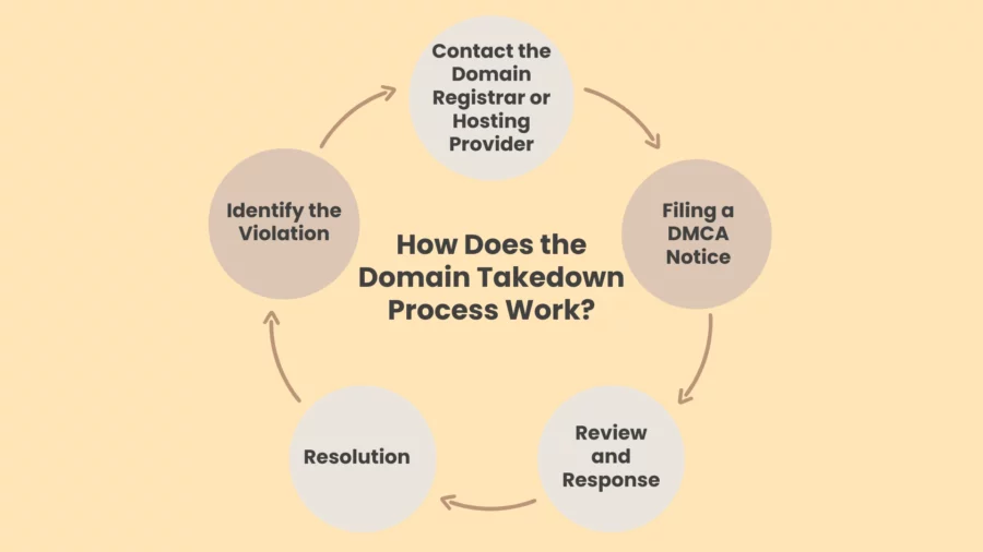 how does the domain takedown process work